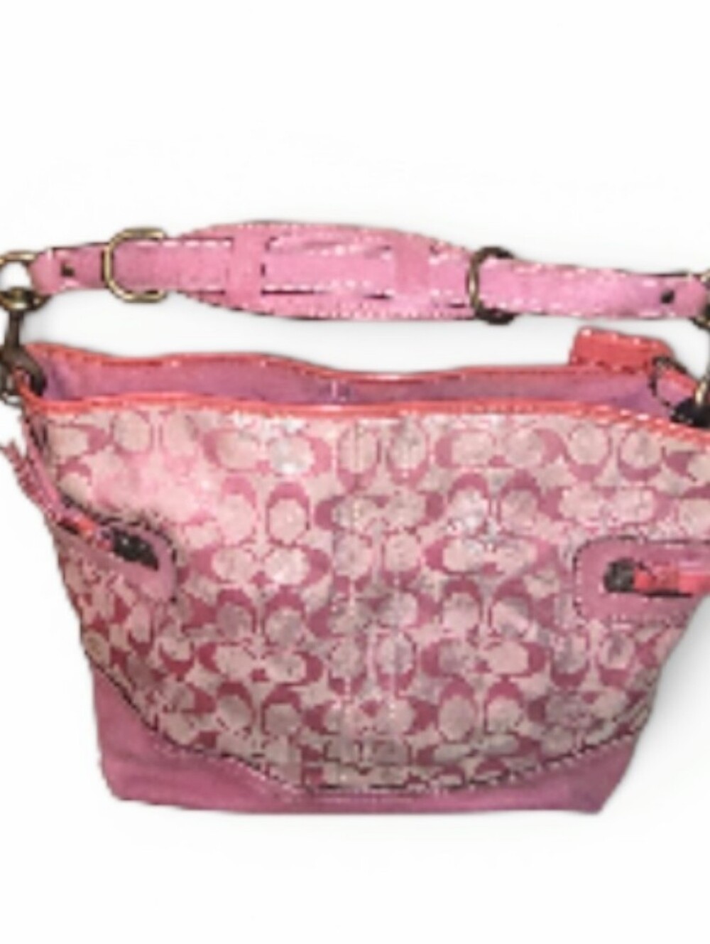 Coach Vintage Signature Tie Dye Y2K Shoulder Tote - Picture 4 of 7